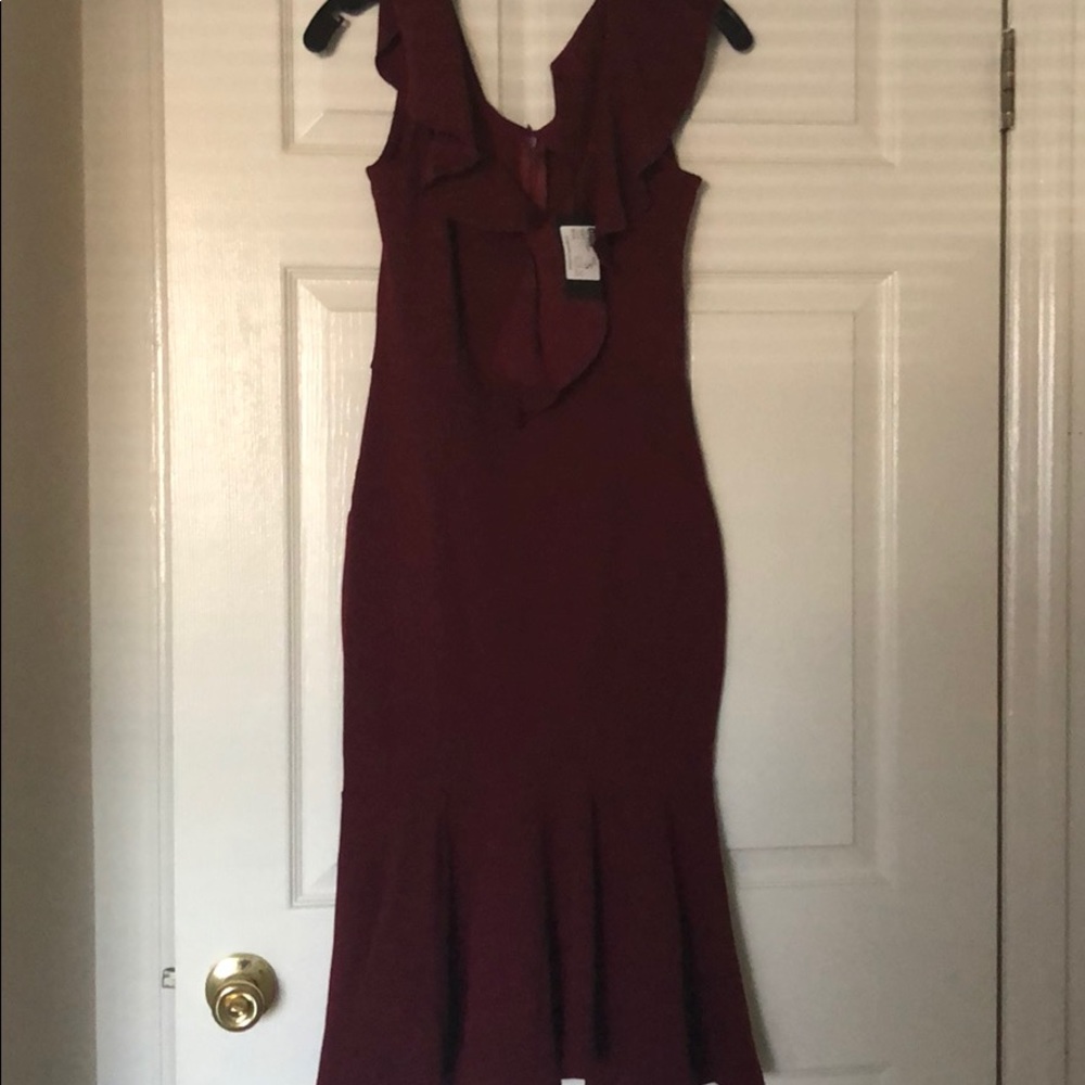 Beautiful never worn burgundy red dress